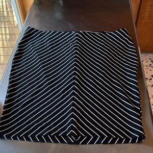 Lane Bryant Black and White Chevron Pencil Skirt